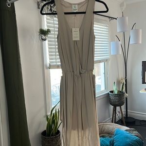 NEW with TAGS Women's Rory Beca light beige full length dress.